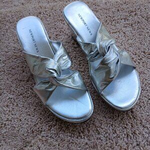 Newport News Metallic Wedge Heel Slip-Ons